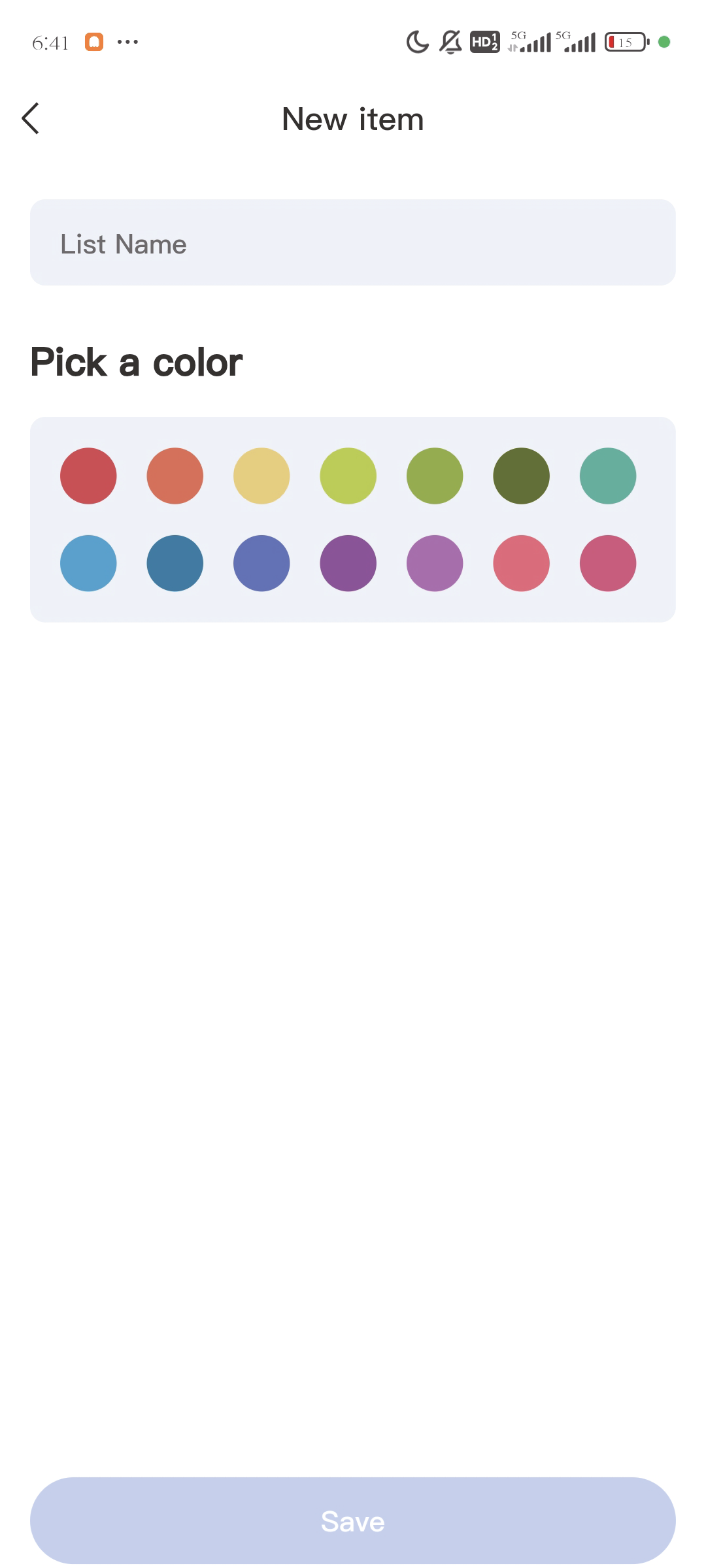 Lists App 3