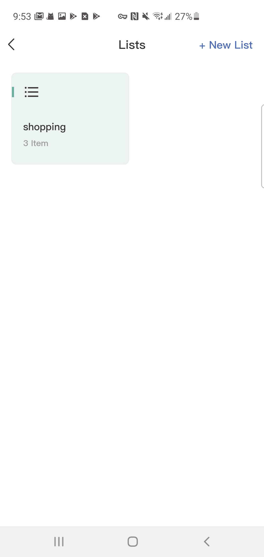 Lists App 3