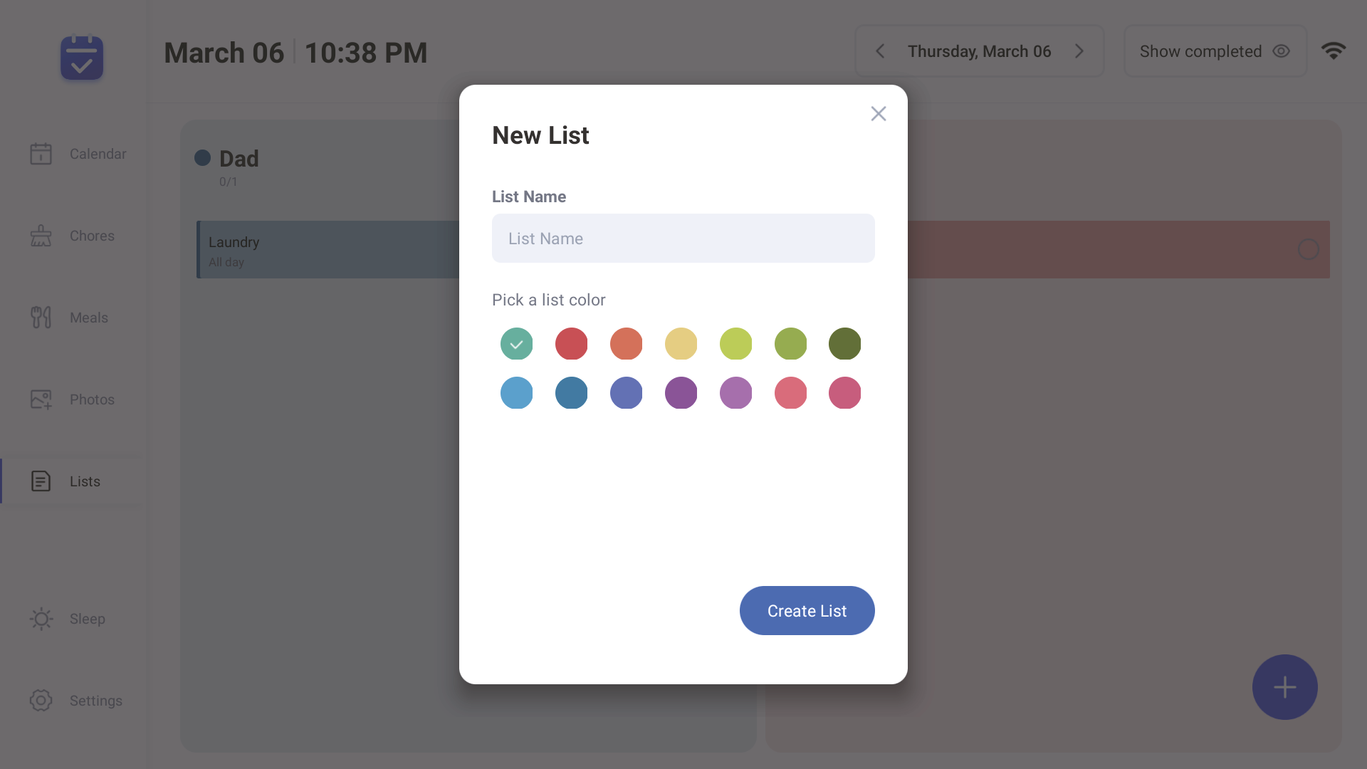 Lists Device 3
