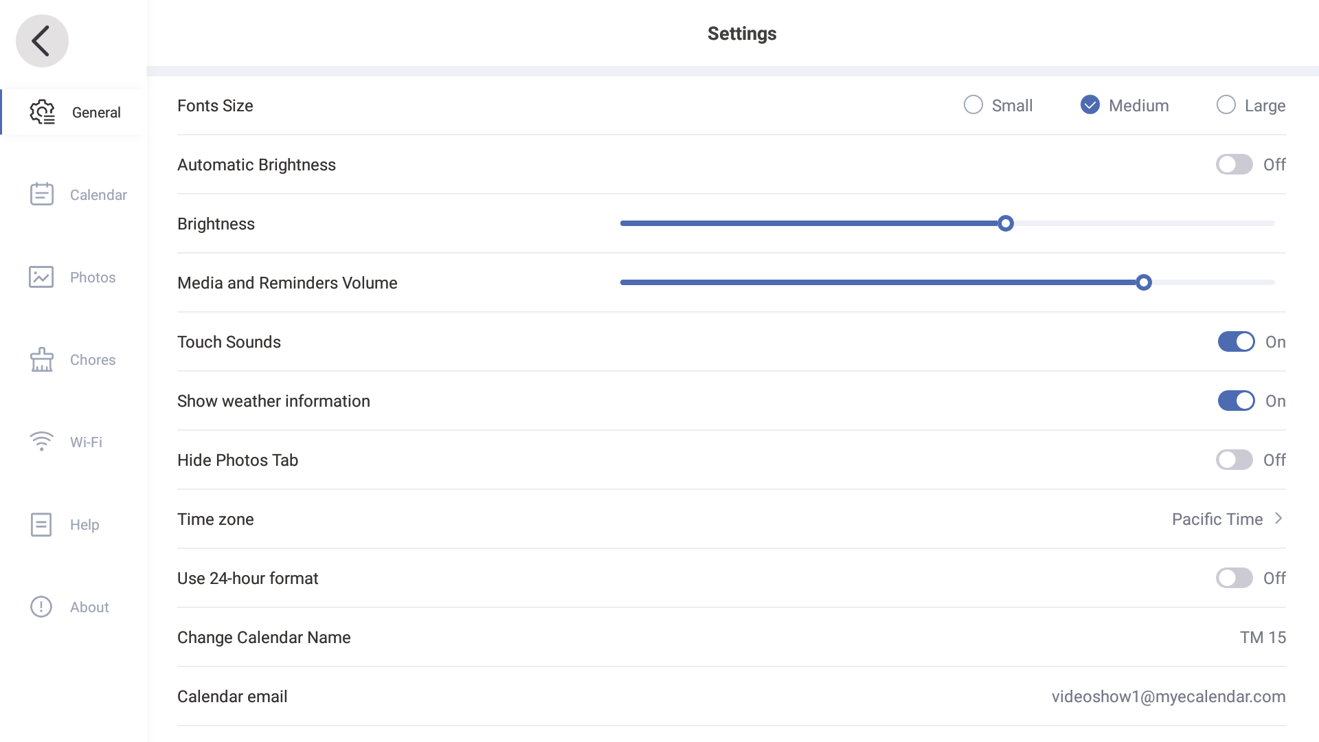 Settings 1
