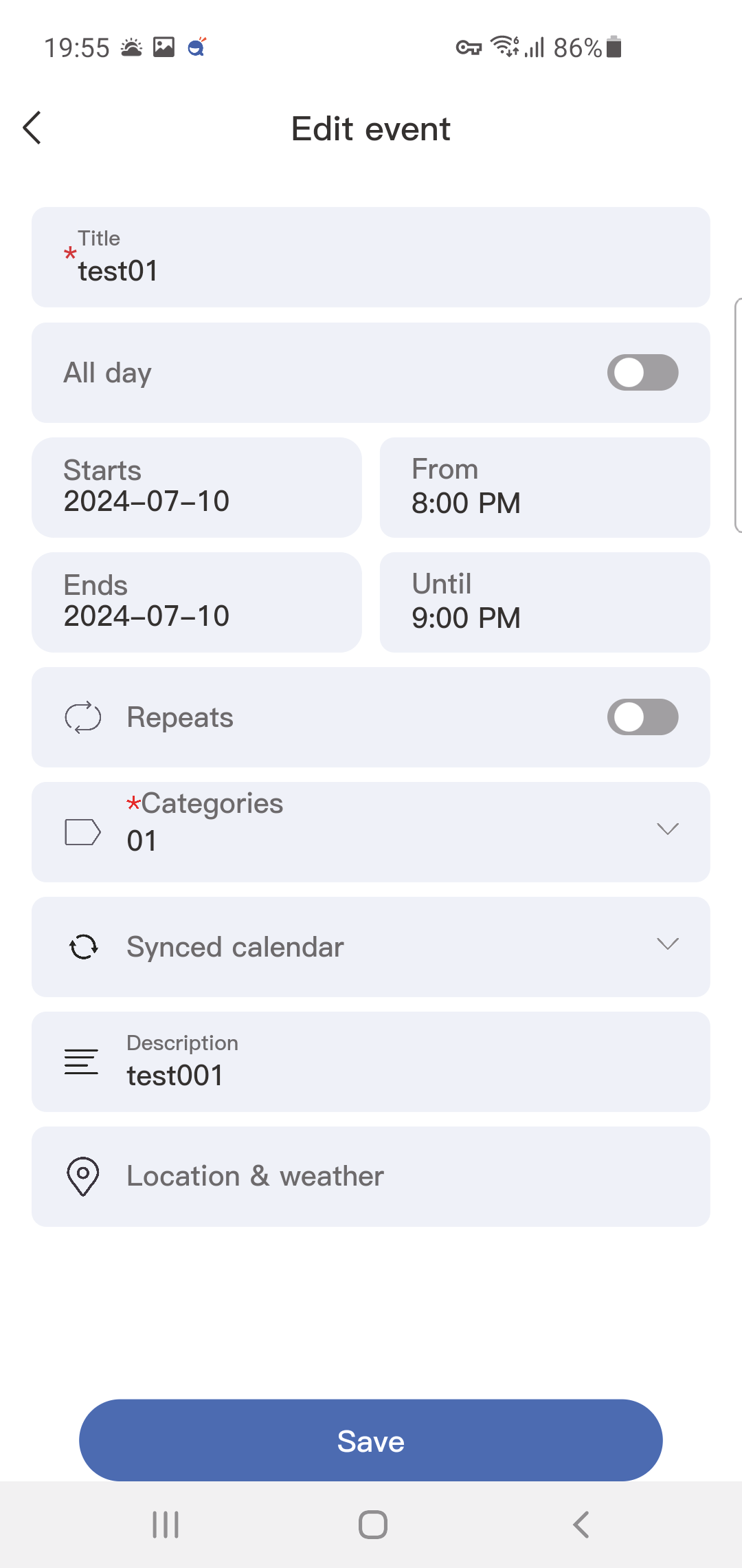 Recurring Event 2