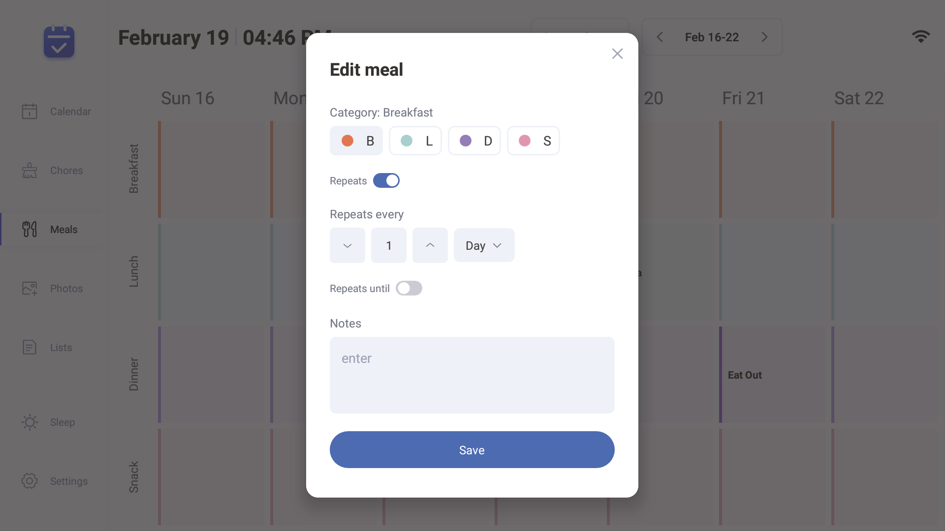 Meal Plan 1