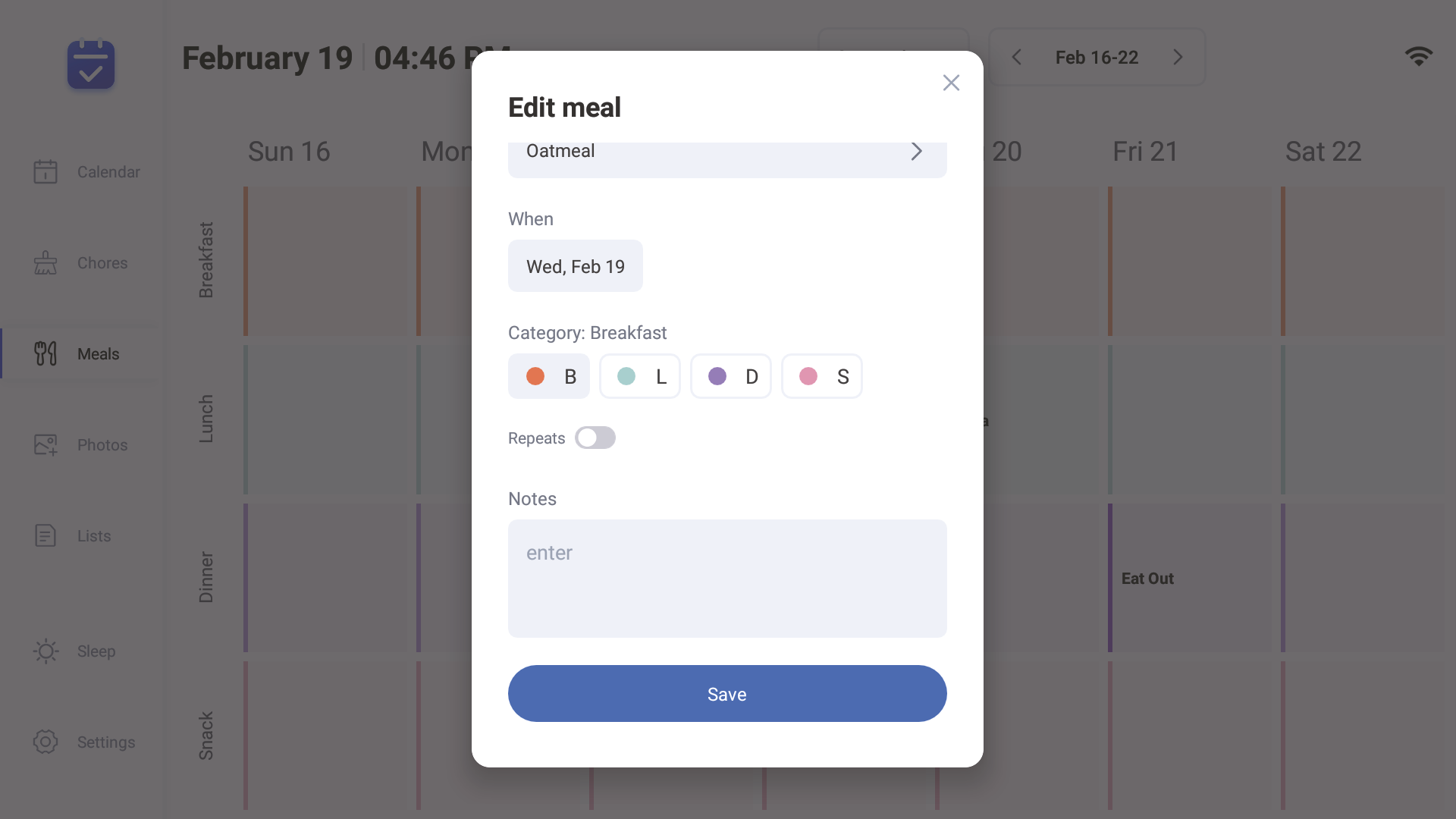 Meal Plan 1