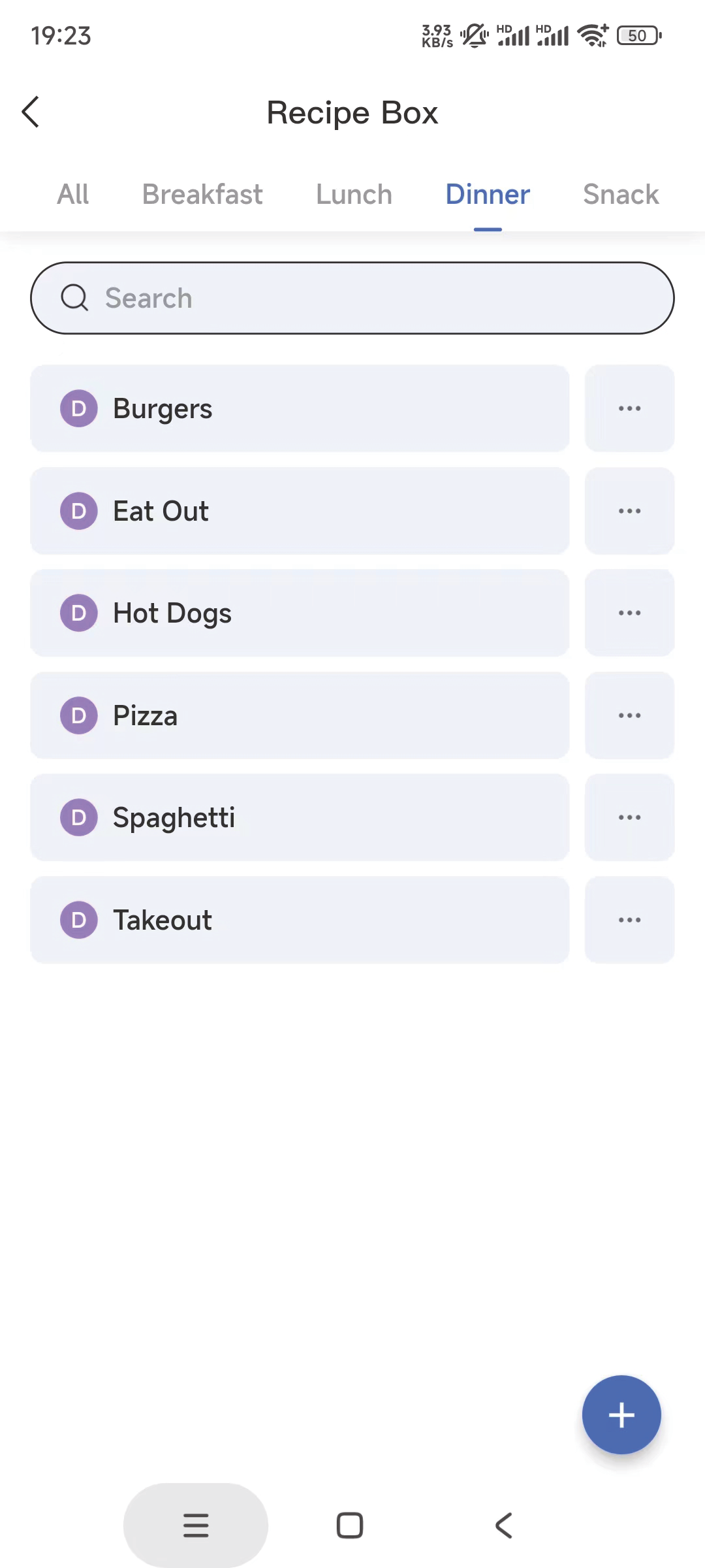 Meal Plan 1