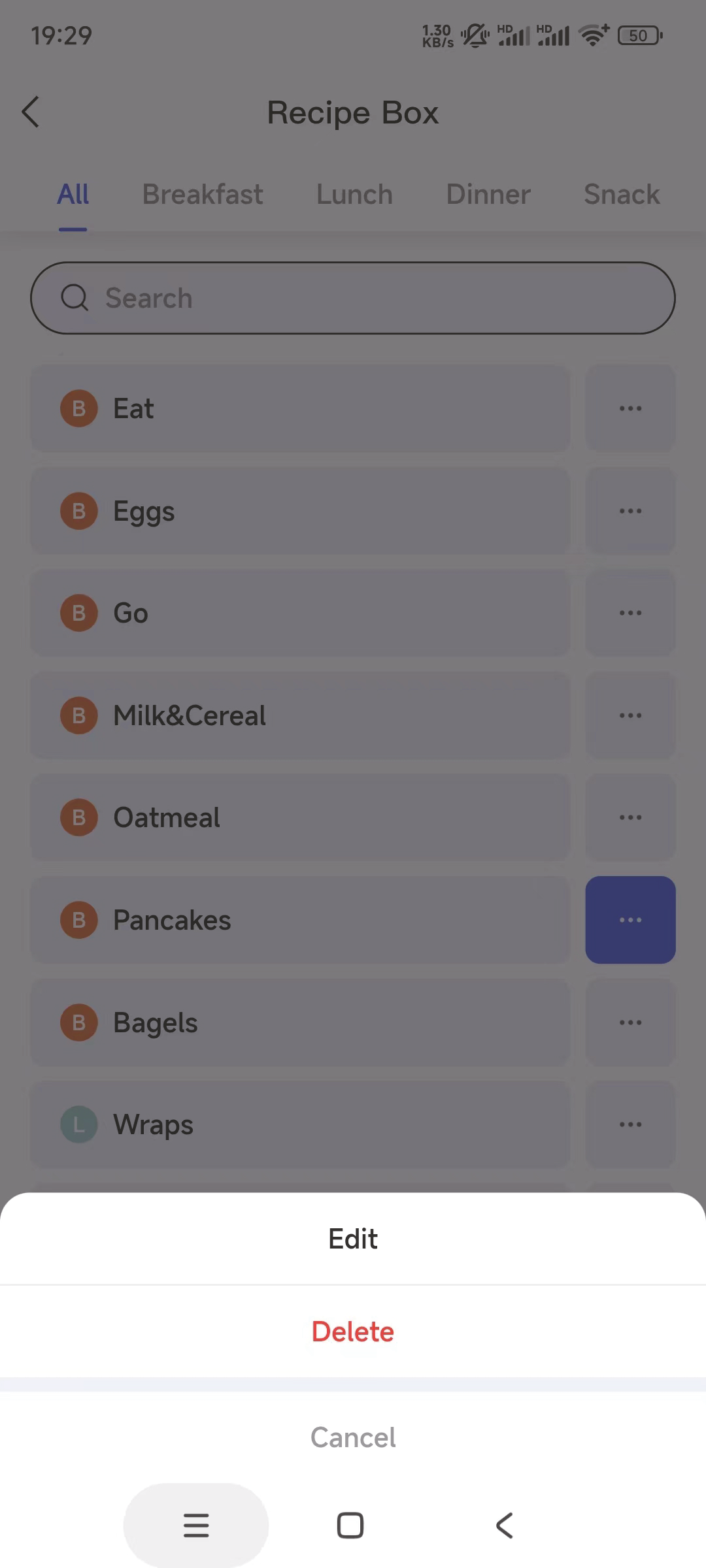 Meal Plan 1