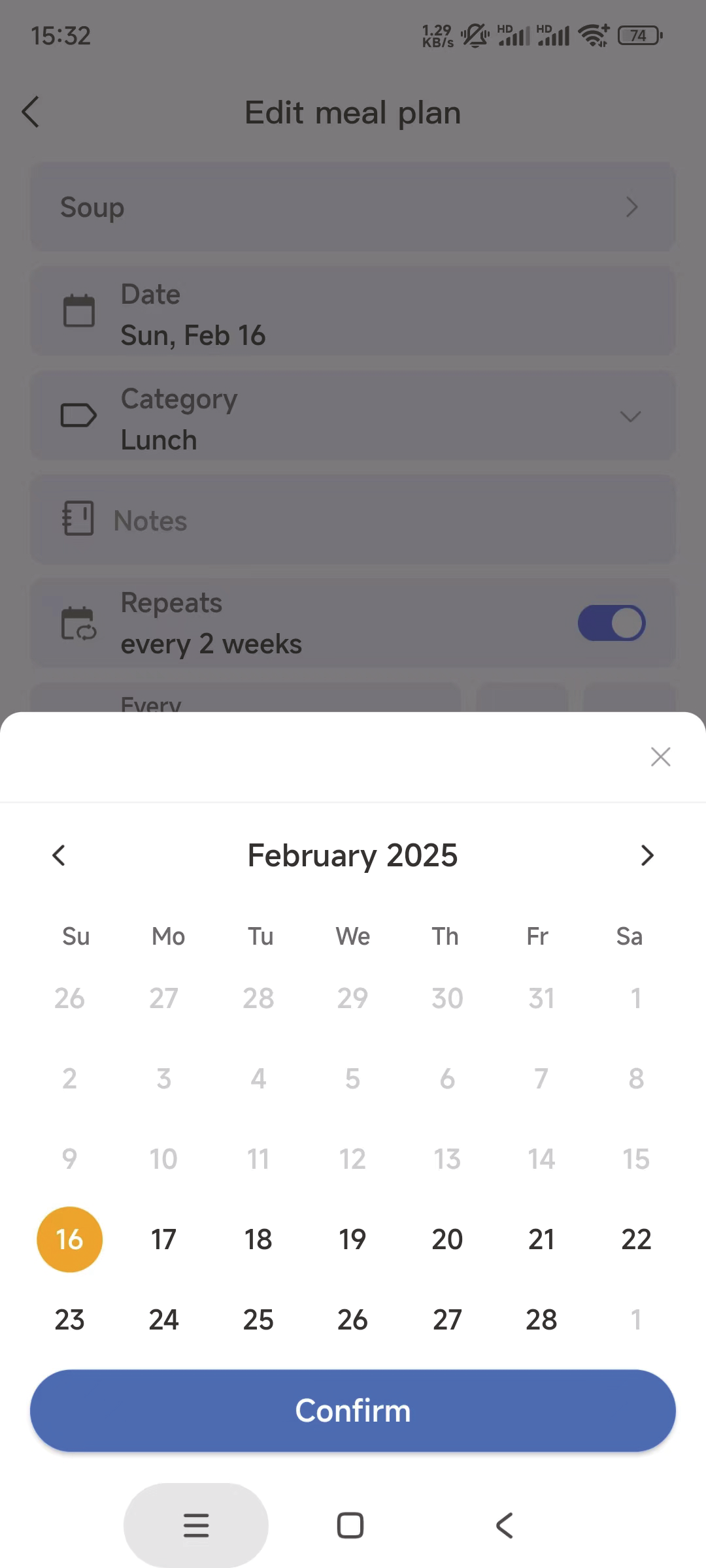 Meal Plan 1