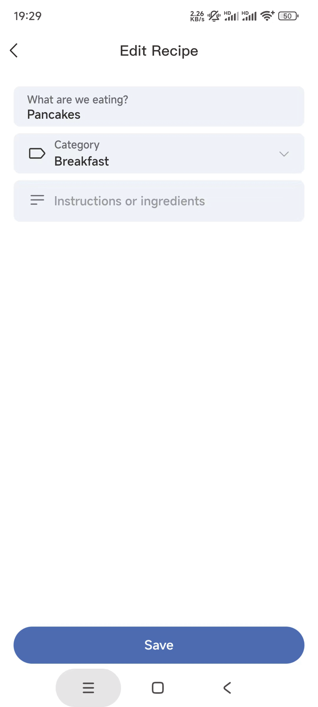 Meal Plan 1
