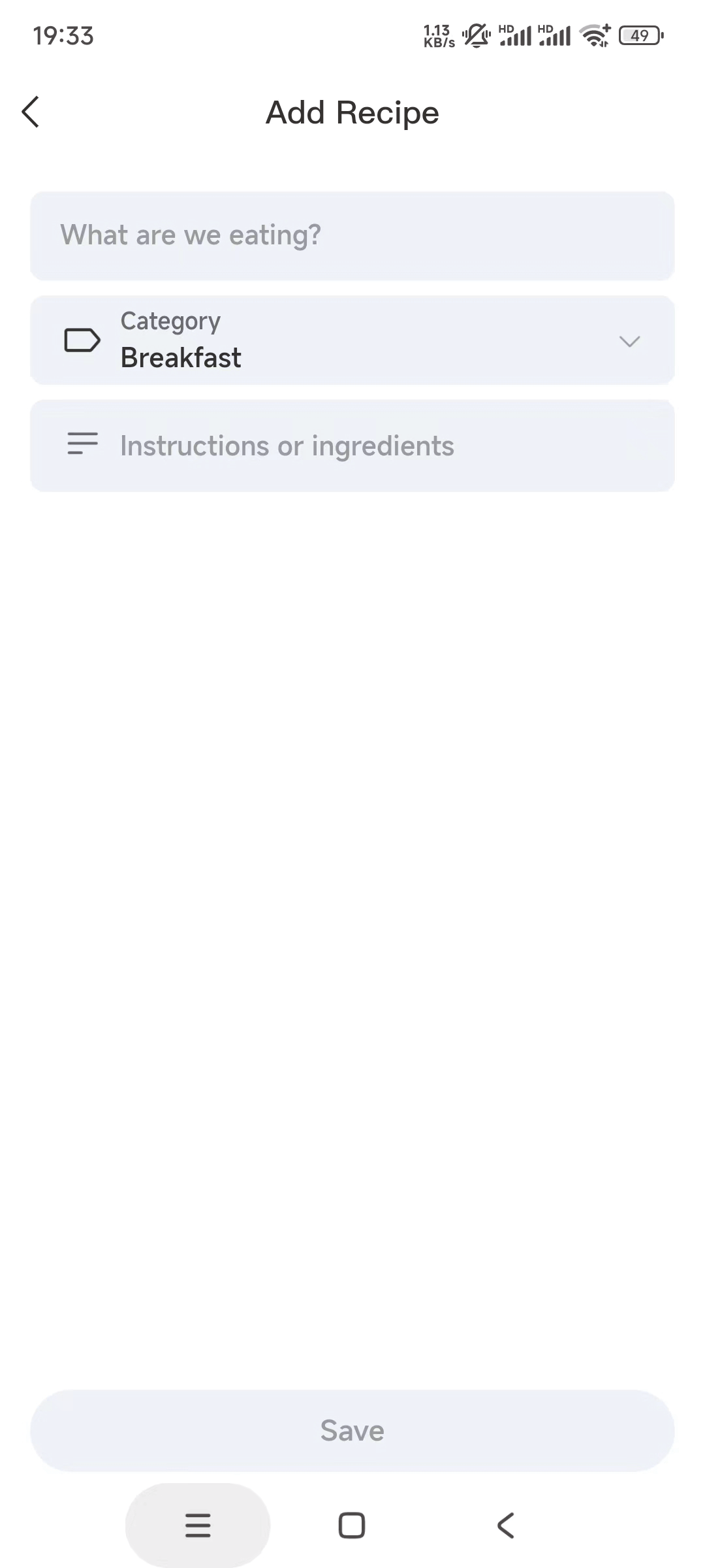 Meal Plan 1